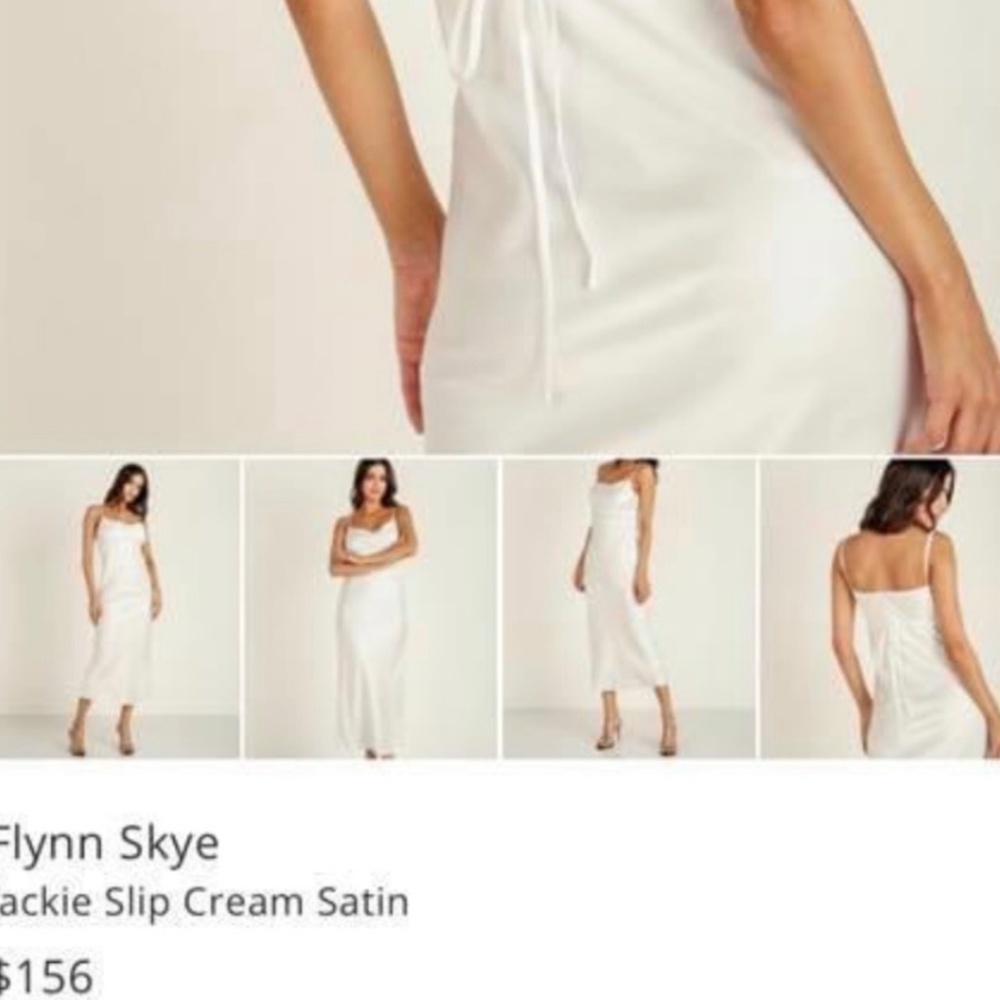 FLYNN SKYE silk midi dress